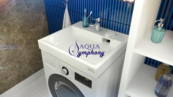 Раковина над стиральной машиной Aqua Symphony Jazz 55