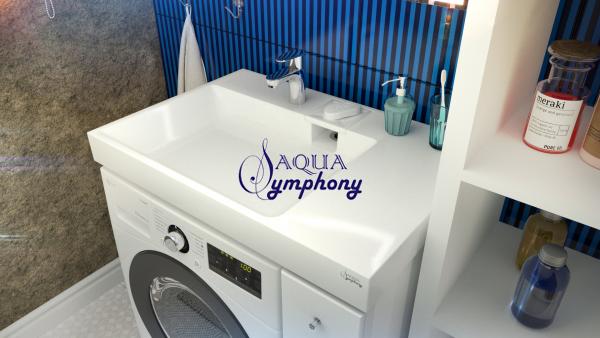 Раковина над стиральной машиной Aqua Symphony Jazz 80L